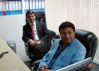 Gen Pervez Musharraf and Mr Najib Khan at Head Office